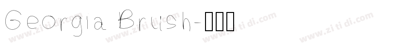 Georgia Brush字体转换